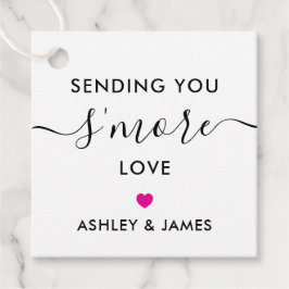 Sending You'S More Loveラベル、の結婚明るい赤紫色・ピンク フェイバータグ