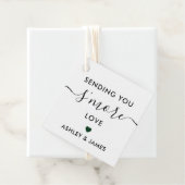 Sending You's More Loveラベル、結婚のForest Green フェイバータグ (インサイチュ)