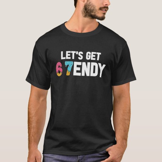 Sendy 67アイスクリーム7endy 6 7endy 67ミーム tシャツ (正面)