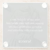 Senecaの部門：doersと批評家 ガラスコースター (裏面)