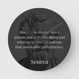 Senecaの部門:doersと批評家 ラウンド壁時計