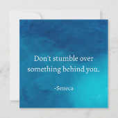 Seneca:前方に焦点を当て、過去につまずかない シーズンカード (正面)