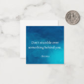 Seneca：前方に焦点を当て、過去につまずかない ノートカード (正面/裏面インサイチュ)