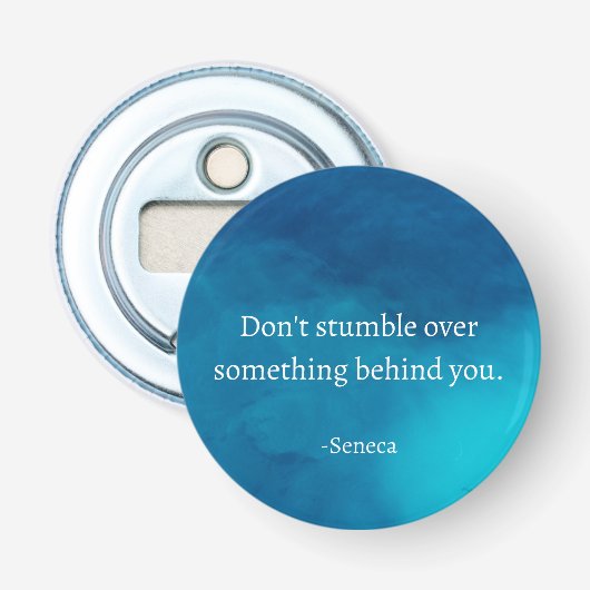 Seneca:前方に焦点を当て、過去につまずかない 栓抜き (正面)