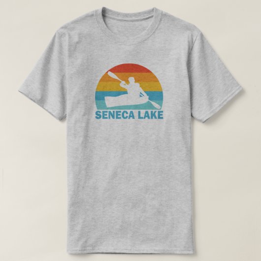 Seneca Lake New York Kayak Tシャツ (デザイン正面)