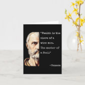 Seneca Philosophy &amp；ストイシズム知恵引用文, Rom カード (黄色い花)