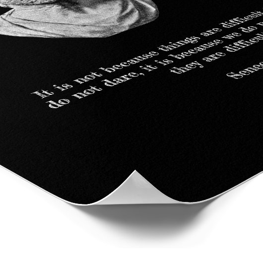 Seneca Poster – ストイック哲学 ポスター (角)