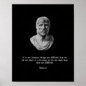 Seneca Poster – ストイック哲学 ポスター (正面)