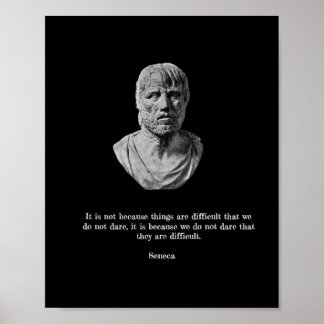 Seneca Poster – ストイック哲学 ポスター