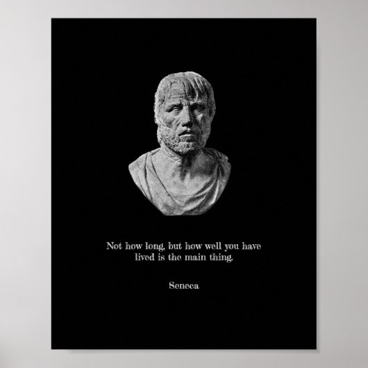 Seneca Poster – ストイック哲学 ポスター (正面)