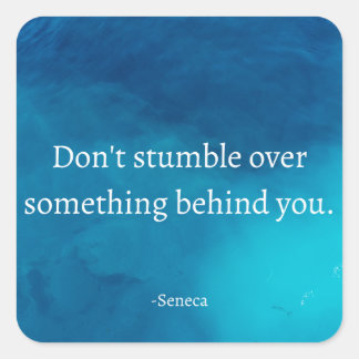 Seneca Stoic Quote Stickers スクエアシール