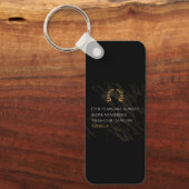 Seneca's Insight: Fears Compared to Real Dangers キーホルダー (正面)