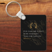 Seneca's Insight: Fears Compared to Real Dangers キーホルダー (正面)