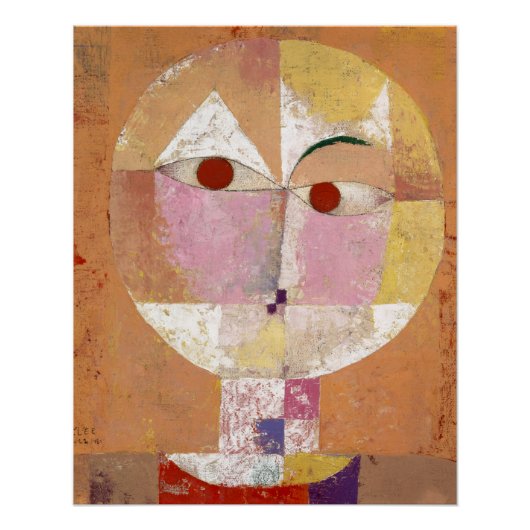 Senecio (Baldgreis) (1922絵を描)のPaul Klee ポスター (正面)