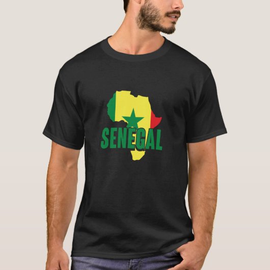 Senegal African Pride and Heritage  2 Tシャツ (正面)
