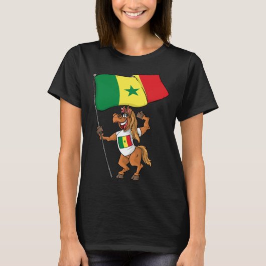 Senegal Fan Horse Tシャツ (正面)