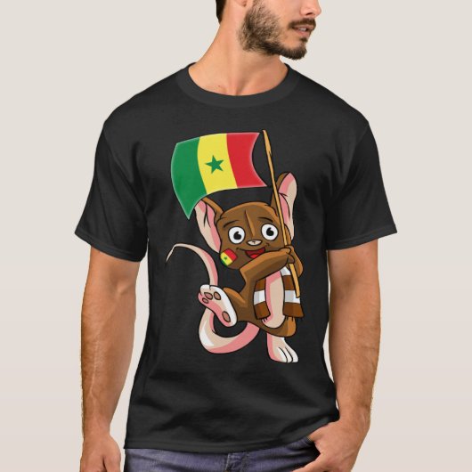 Senegal Fan Mouse Tシャツ (正面)