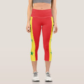 Senegal Flag カプリレギンス (正面)