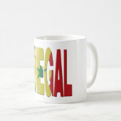Senegal flag コーヒーマグカップ (正面右)