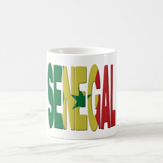 Senegal flag コーヒーマグカップ (中央)