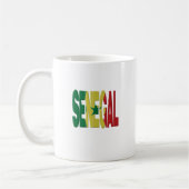 Senegal flag コーヒーマグカップ (左)
