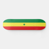 Senegal Flag スケートボード (横)