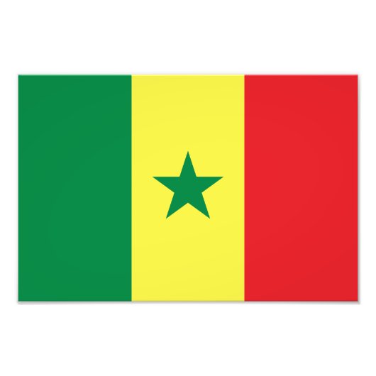 Senegal Flag フォトプリント (正面)
