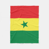 Senegal Flag フリースブランケット (正面)