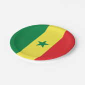 Senegal Flag ペーパープレート (アングル)