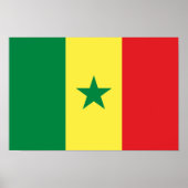 Senegal Flag ポスター (正面)