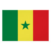 Senegal Flag ポスター (正面)