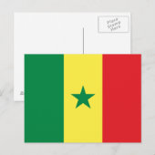 Senegal Flag ポストカード (正面/裏面)