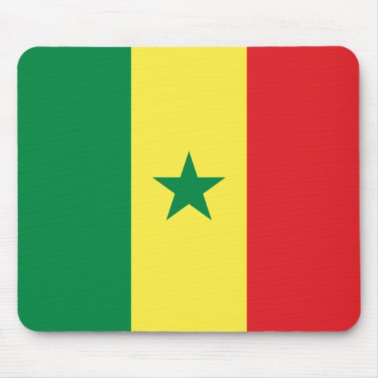 Senegal Flag マウスパッド (正面)