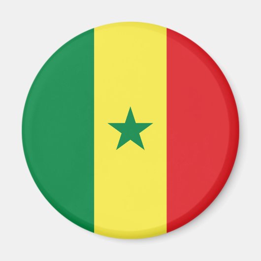 Senegal Flag マグネット (正面)
