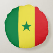 Senegal Flag ラウンドクッション (裏面)
