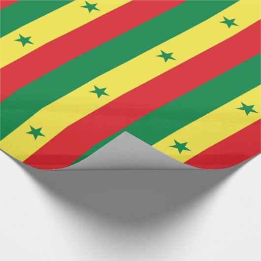 Senegal Flag ラッピングペーパー (角)