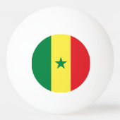 Senegal Flag 卓球ボール (裏面)