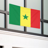 Senegal Flag 横断幕 (ビルの外側)