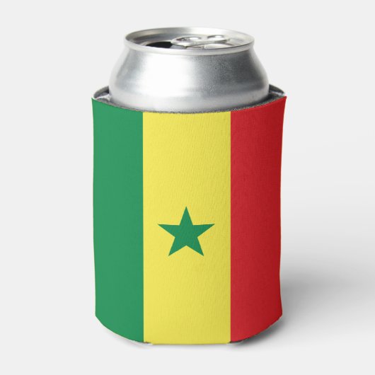 Senegal Flag 缶クーラー (缶正面)