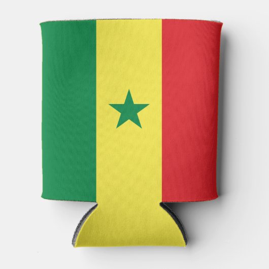 Senegal Flag 缶クーラー (正面)