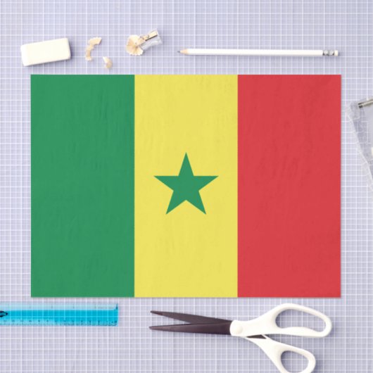 Senegal Flag 薄葉紙 (クラフト)