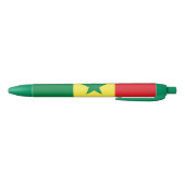 Senegal Flag 黒ボールペン (ボトム)