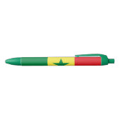 Senegal Flag 黒ボールペン (トップ)