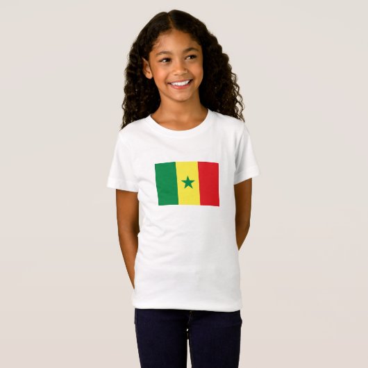 Senegal Flag Tシャツ (正面フル)