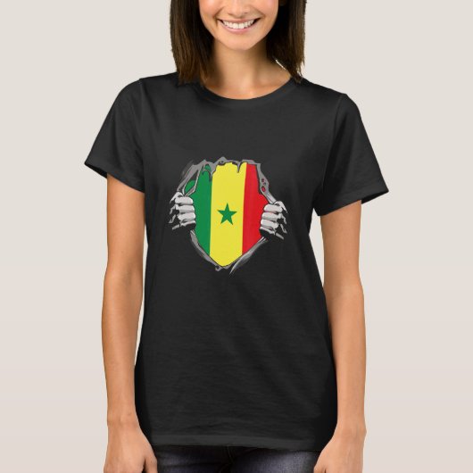 Senegal Flag Tシャツ (正面)