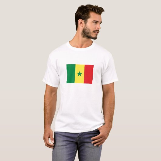 Senegal Flag Tシャツ (正面フル)
