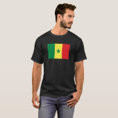Senegal Flag T-Shirt, Patriotic T-Shirt Tシャツ (正面フル)