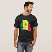 Senegal Football Supporter Visitor Senegalese Socc Tシャツ (正面フル)
