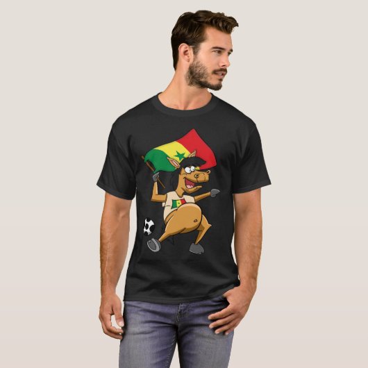 Senegal Horse Fan Tシャツ (正面フル)
