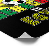 Senegal National Soccer Team To Egypt Retro ポスター (角)